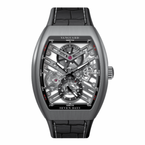 V41 Vanguard Seven Days Skeleton Brushed Titanium