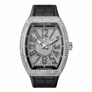 V41 Vanguard Slim Stainless Steel White Diamonds Case and Dial
