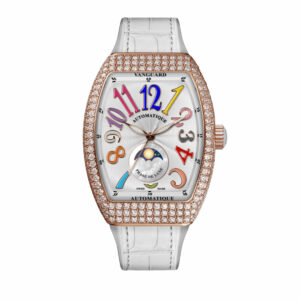 V32 Vanguard Rose Gold, Diamond Case Moonphase Color Dreams