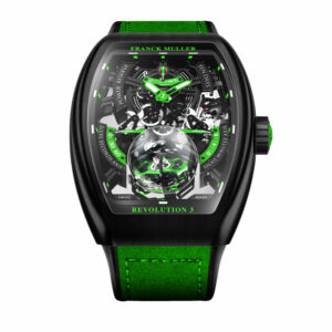 Vanguard Revolution 3 Skeleton Brushed Black Titanium - Green