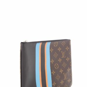 LV Monogram Stripe Pouchette Plate MM