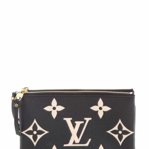 LV Black Bicolor Multi Pouchette Handbag
