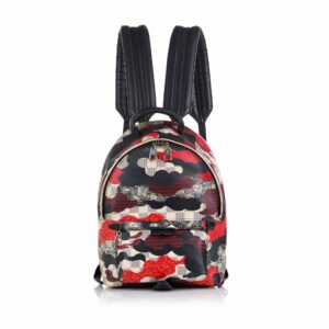 Red LV Patchwork Waves Damier Palm Springs PM Backpack