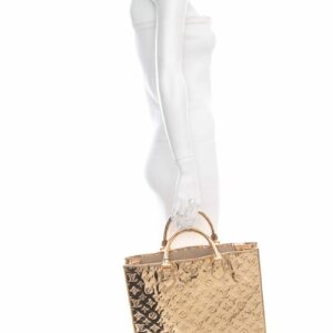 LV Gold Monogram Mirror PVC Top Handle Tote
