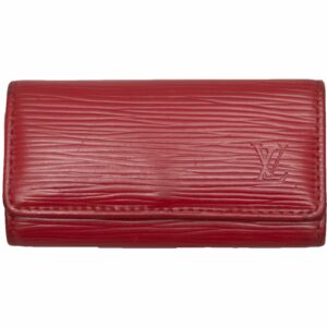 Red LV Epi Leather Key Holder