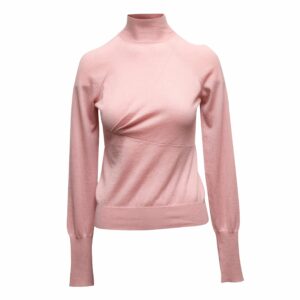 Light Pink LV Cashmere Mock Neck Sweater Size US M