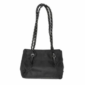 Vintage Black Prada 1990s Nylon Tote Bag