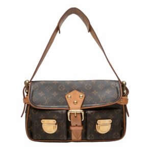 Brown LV Monogram Hudson PM Bag