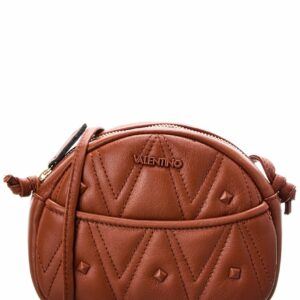 Valentino By Mario Valentino Moony Diamond Leather Crossbody ONE SIZE Brown Multi