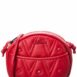 Valentino By Mario Valentino Moony Diamond Leather Crossbody ONE SIZE Red