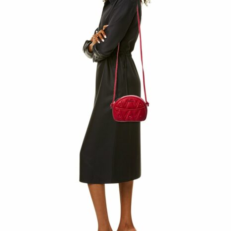 Valentino By Mario Valentino Moony Diamond Leather Crossbody