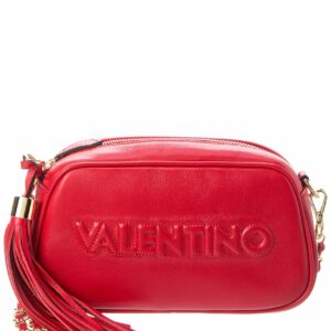 Valentino By Mario Valentino Bella Embossed Leather Crossbody ONE SIZE Red
