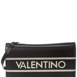Valentino By Mario Valentino Lena Lavoro Leather Shoulder Bag ONE SIZE Black