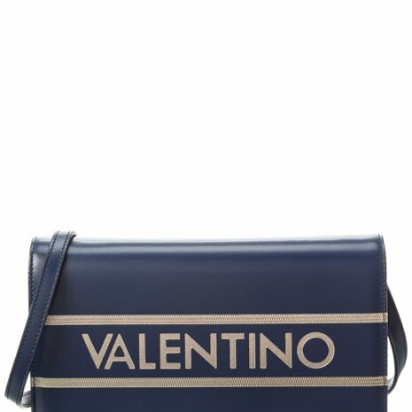 Valentino By Mario Valentino Lena Lavoro Leather Shoulder Bag ONE SIZE Blue