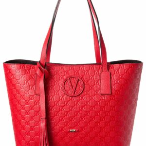 Valentino By Mario Valentino Soho Medallion Leather Tote ONE SIZE Red