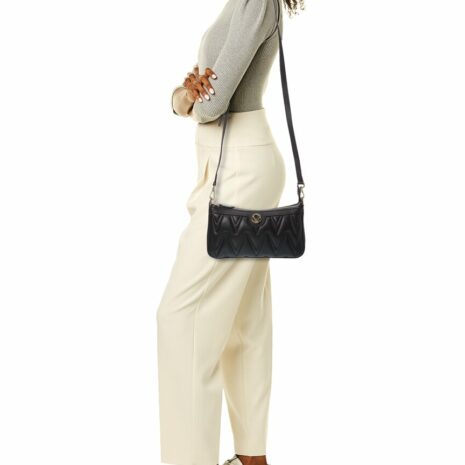 Valentino By Mario Valentino Jeanette Diamond Leather Shoulder Bag