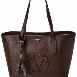 Valentino By Mario Valentino Soho Rock Leather Tote ONE SIZE Brown Multi