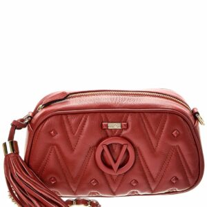 Valentino By Mario Valentino Bella Diamond Leather Crossbody ONE SIZE Red