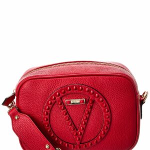 Valentino By Mario Valentino Mia Rock Leather Crossbody ONE SIZE Red