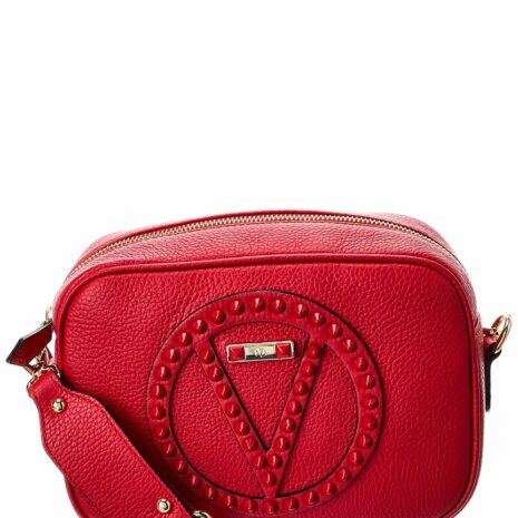 Valentino By Mario Valentino Mia Rock Leather Crossbody ONE SIZE Red