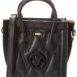 Valentino By Mario Valentino Eva Diamond Leather Tote ONE SIZE Black