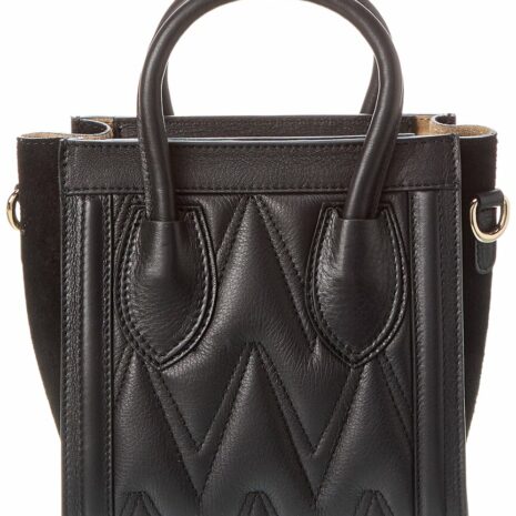 Valentino By Mario Valentino Eva Diamond Leather Tote