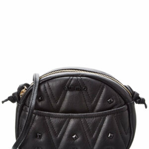 Valentino By Mario Valentino Moony Diamond Leather Crossbody ONE SIZE Black