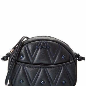 Valentino By Mario Valentino Moony Diamond Leather Crossbody ONE SIZE Blue