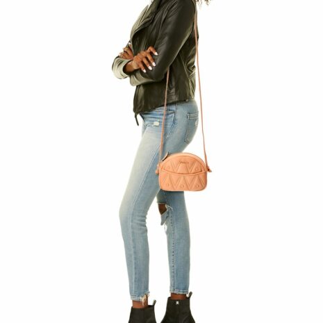 Valentino By Mario Valentino Moony Diamond Leather Crossbody