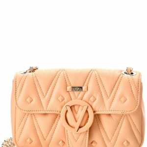 Valentino By Mario Valentino Poisson Diamond Leather Crossbody ONE SIZE Orange