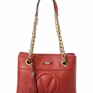 Valentino By Mario Valentino Kali Signature Leather Shoulder Bag ONE SIZE Red
