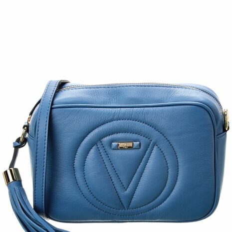 Valentino By Mario Valentino Mia Signature Leather Crossbody ONE SIZE Blue