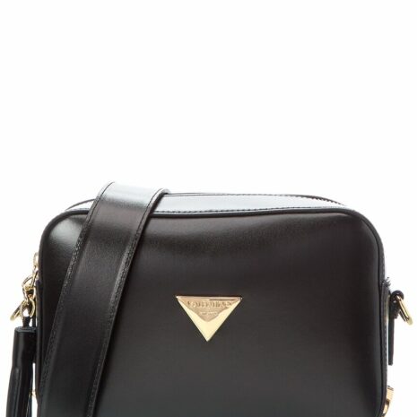 Valentino By Mario Valentino Babette Valent Leather Crossbody ONE SIZE Black