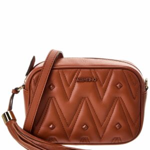 Valentino By Mario Valentino Amel Diamond Leather Crossbody ONE SIZE Cinnamon