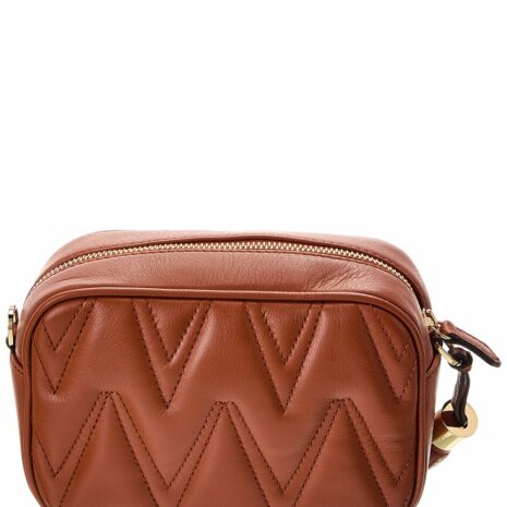 Valentino By Mario Valentino Amel Diamond Leather Crossbody
