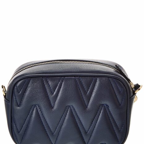 Valentino By Mario Valentino Amel Diamond Leather Crossbody