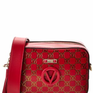 Valentino By Mario Valentino Babette Monogram Leather Crossbody ONE SIZE Red