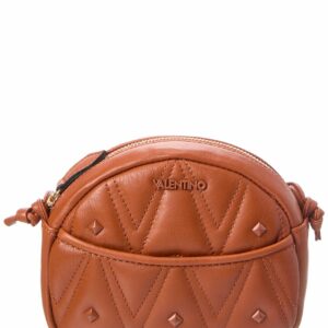 Valentino By Mario Valentino Moony Diamond Leather Crossbody ONE SIZE Cinnamon