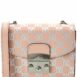 Valentino By Mario Valentino Bijou Monogram Leather Crossbody ONE SIZE Pink