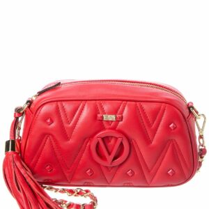 Valentino By Mario Valentino Bella Diamond Leather Crossbody ONE SIZE Red