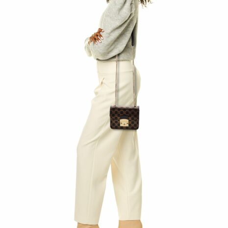 Valentino By Mario Valentino Bijou Monogram Leather Crossbody