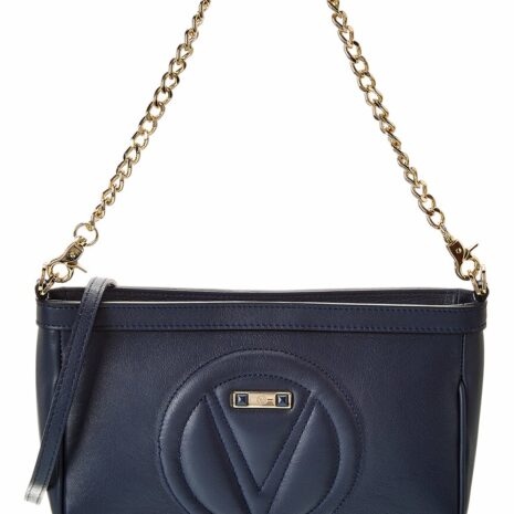 Valentino By Mario Valentino Celia Signature Leather Shoulder Bag ONE SIZE Blue