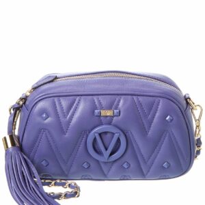 Valentino By Mario Valentino Bella Diamond Leather Crossbody ONE SIZE Blue