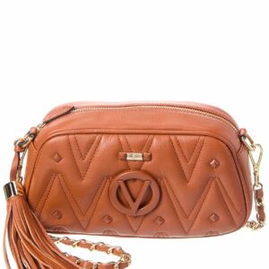 Valentino By Mario Valentino Bella Diamond Leather Crossbody ONE SIZE Cinnamon