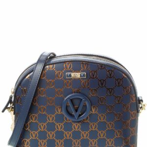 Valentino By Mario Valentino Diana Monogram Leather Crossbody ONE SIZE Blue