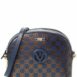 Valentino By Mario Valentino Diana Monogram Leather Crossbody ONE SIZE Blue