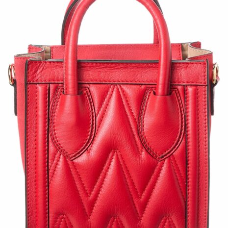 Valentino By Mario Valentino Eva Diamond Leather Tote