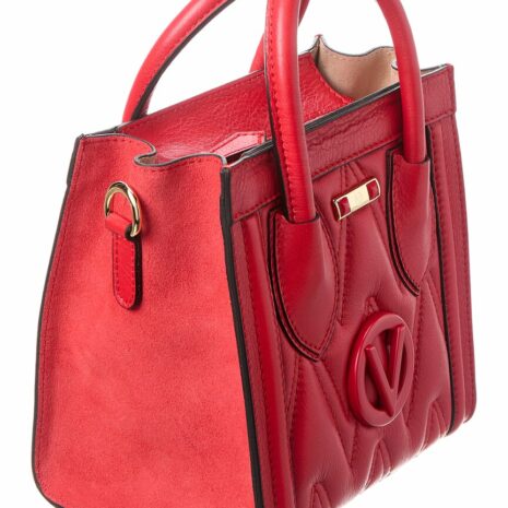 Valentino By Mario Valentino Eva Diamond Leather Tote