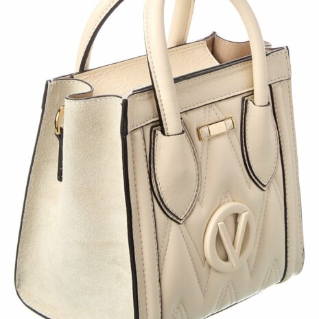 Valentino By Mario Valentino Eva Diamond Leather Tote