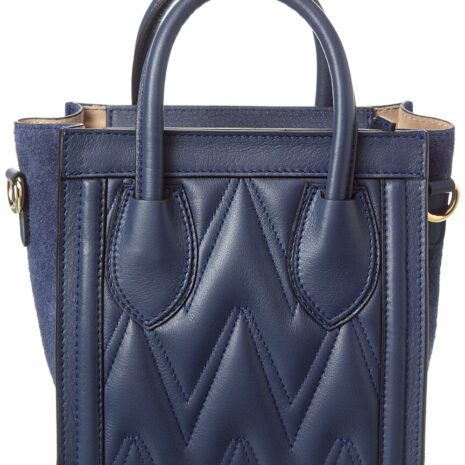 Valentino By Mario Valentino Eva Diamond Leather Tote